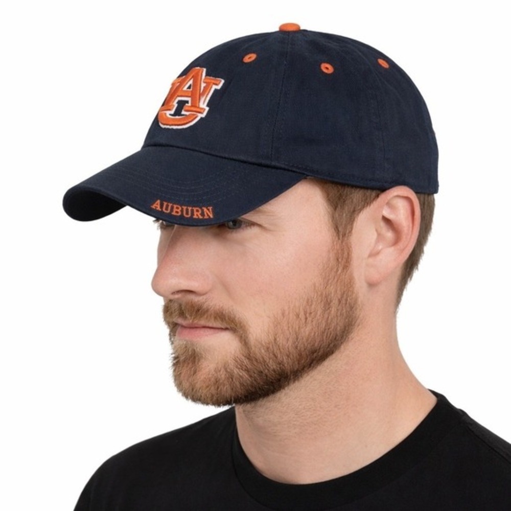 Auburn Tigers NCAA Baseball Cap Navy Orange Embroidered Logo Adjustable 78-17‎